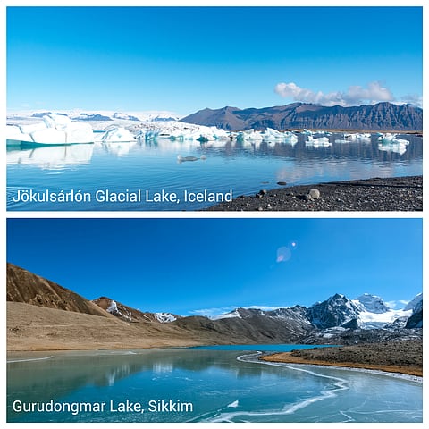 Iceland's landscapes are similar to those found in Sikkim